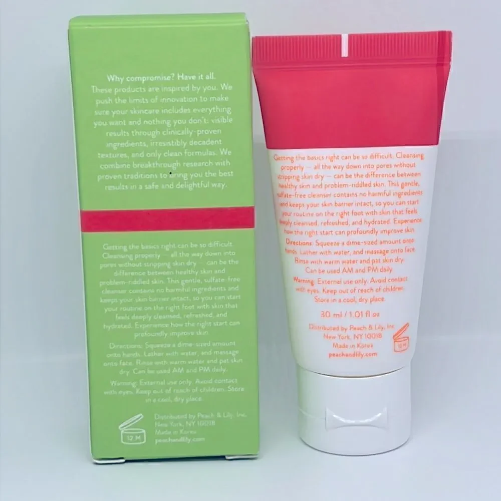 $12🌟 Peach & Lily Power Calm Hydrating Gel Cleanser